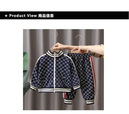 Spring Autumn Boys Clothing Sets Kids Fashion Cotton Coats+Pants 2pcs Tracksuits For Baby Children Sports Suits Toddler 2-12T.