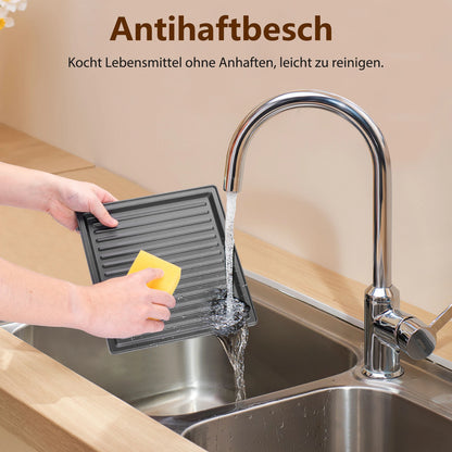 TAYLOR SWODEN 3-in-1 sandwich maker, waffle iron, baking tray, 1200 W, for 4 sandwiches, removable non-stick tray, 180° rotation.