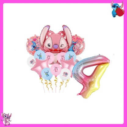 Disney Lilo und Stitch Party Dekoration Geschirr rosa Stitch alles Gute zum Geburtstag Party Thema liefert Ballon Hintergrund Tasse Teller