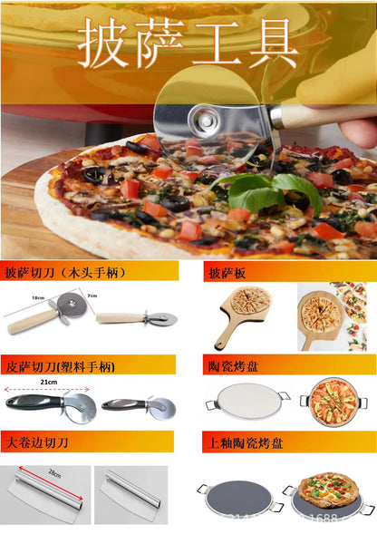 Transparentes Beobachtungsfenster, Pizzaofen, 30,5 cm, individuelle Pizzamaschine, schnelle Erwärmung, DIY, multifunktional