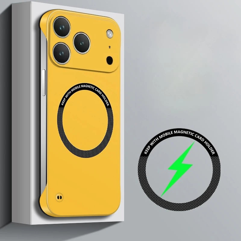 For IPhone 17 Pro Max Case for Magsafe Magnetic Frameless Hard PC Phone Case for IPhone 17 Air 17Pro 16E Shockproof Matte Cover.