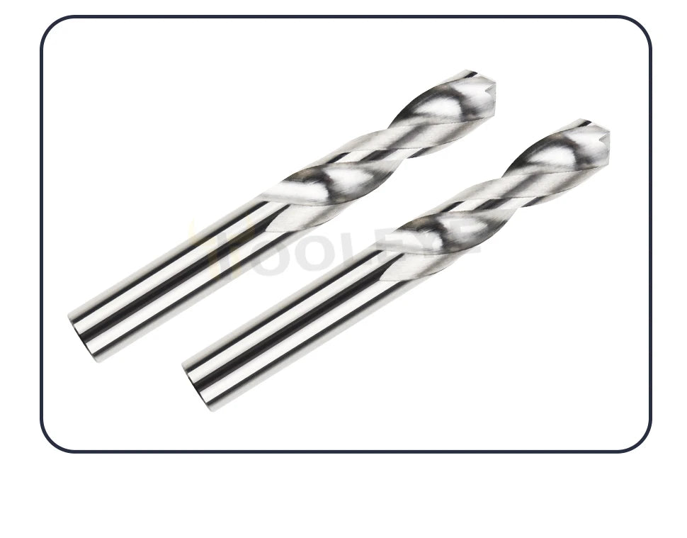 TOOLEYE Hartmetallbohrer Hartmetallbohrer Wolframstahl Spiralbohrer für Metallbearbeitung CNC-Drehmaschine Bohrwerkzeuge 1,0–20,0 mm