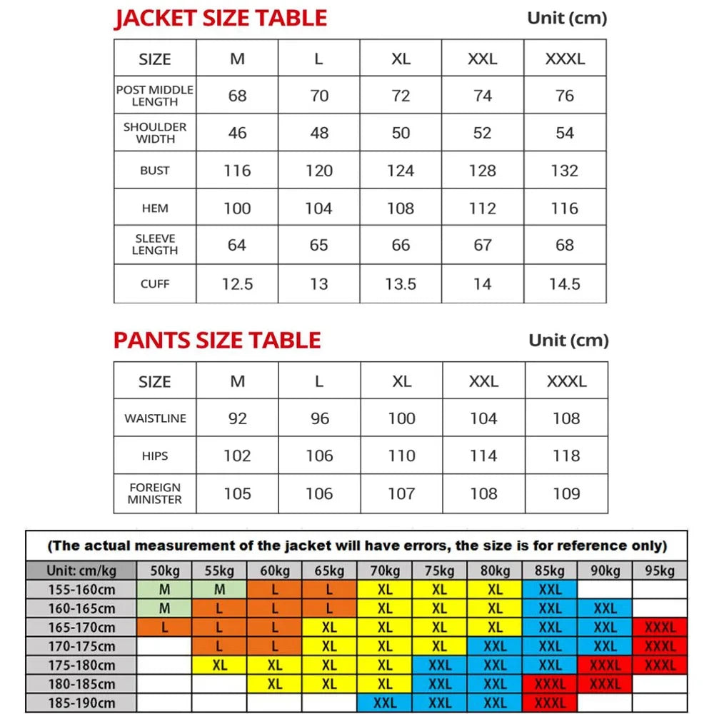 Motorcycle Jacket Waterproof Motorcross Jacket Pants Moto Jacket Windproof Riding Motorbike Clothes With Protective Gear M-3XL.
