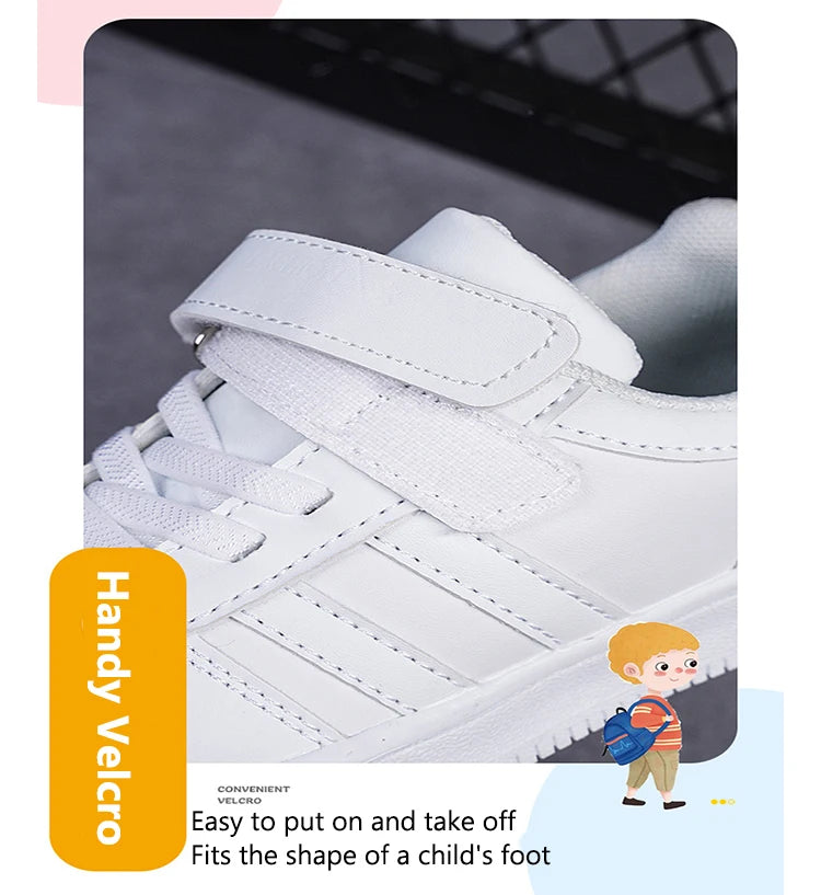 Boy Kids Sneakers White Shoes for Girls Sport Tenis Casual Children School Walking Running Shoes Non Slip Size 28-39.