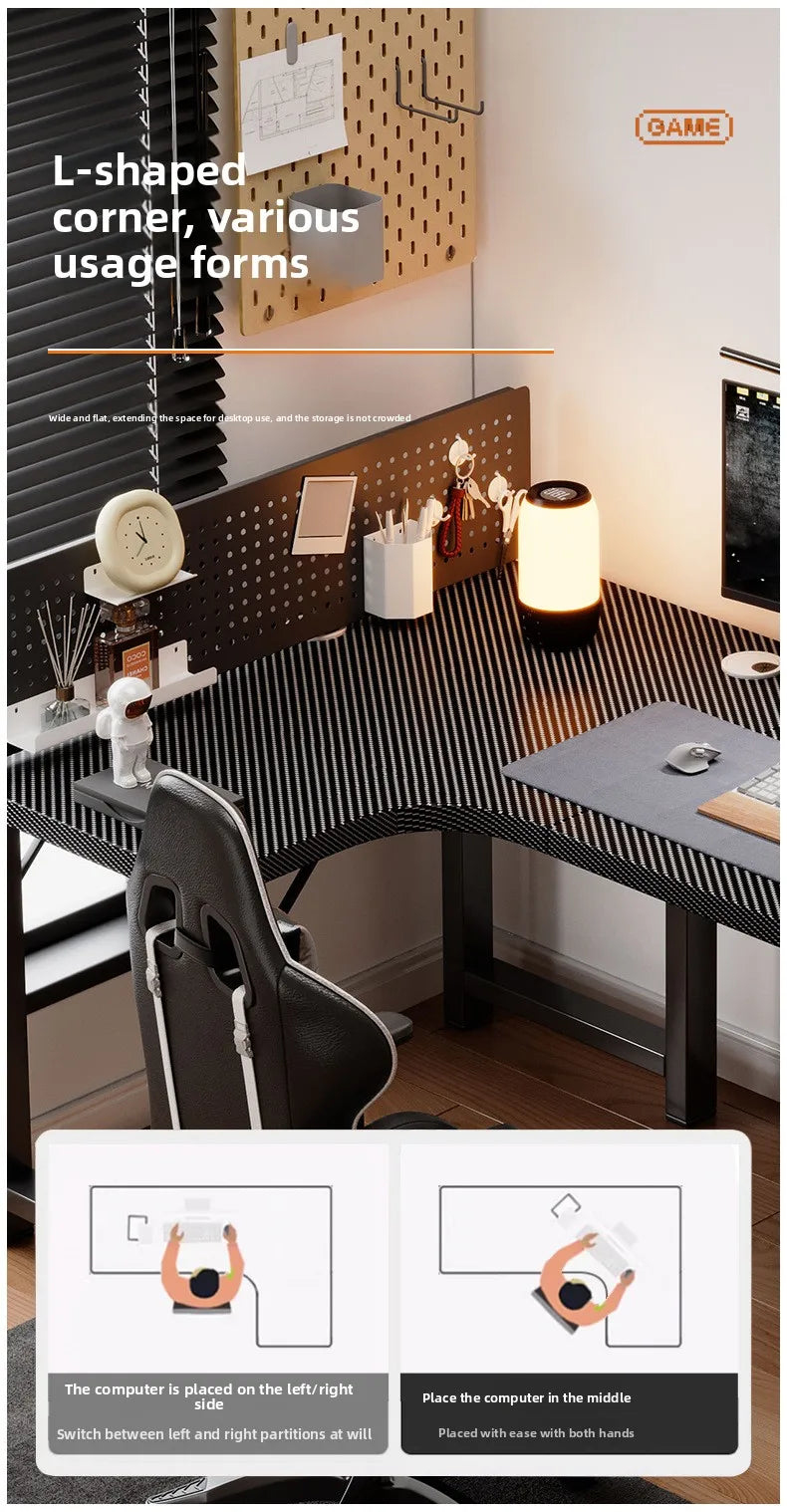 Computertisch Ecktisch für Zuhause, Arbeitstisch, Büro-Schreibtisch, E-Sport