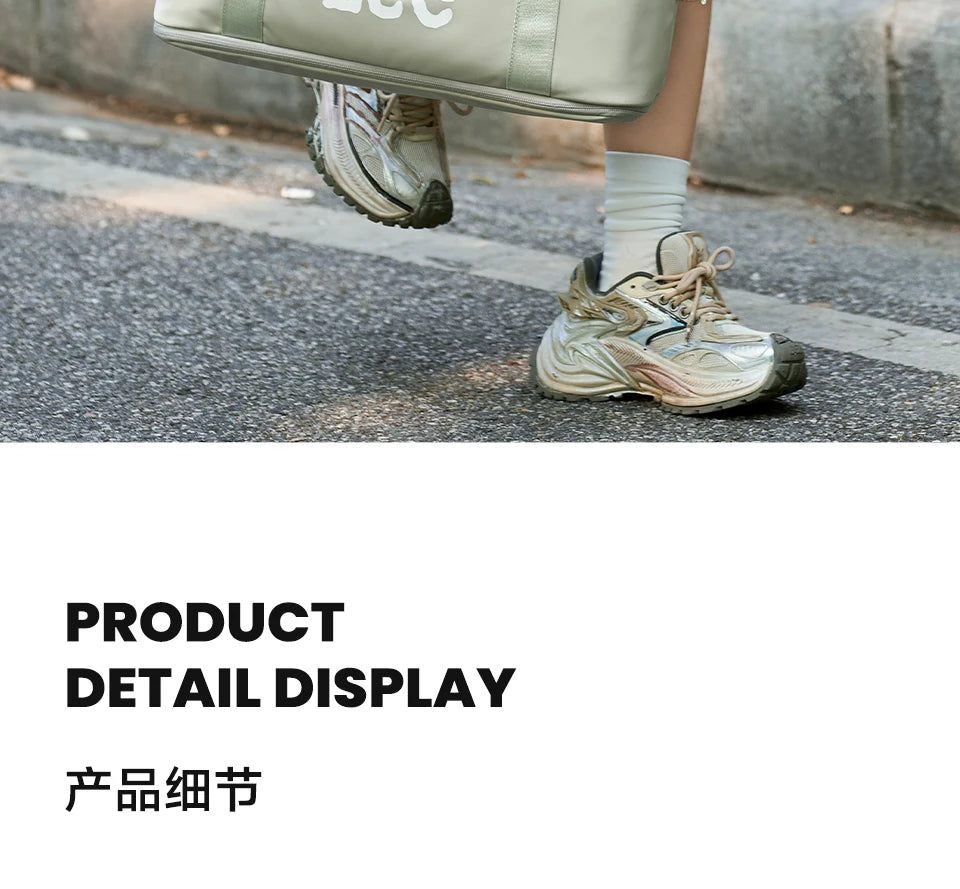 LEE Expandable Large Capacity Luggage Travel Handbag Women Sports Fitness Gym Yoga Bag Waterproof Dry Wet Pocket Duffel Bag