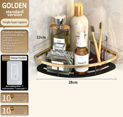 Yun jie ya Free Punch Bad Lager regal Kleiderbügel WC Eck regal Veranstalter Wand Dusch regal Wohn accessoires