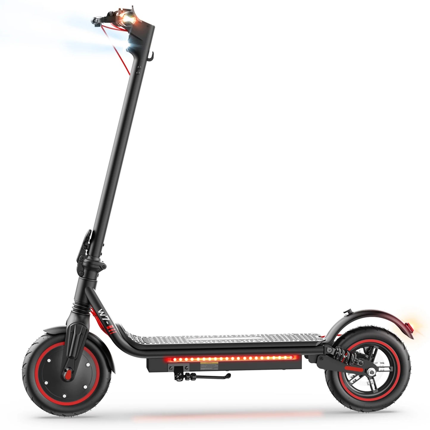 ISCOOTER W7 Electric Scooter Adults 650W motor 36V10.5Ah E-Scooter 8.5"Inflatable road Tires Foldable EScooter.