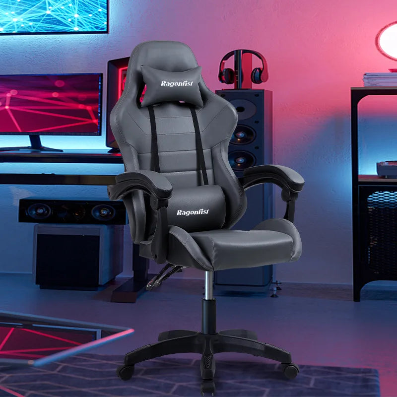 Rosa gaming stuhl für mädchen computer stuhl höhe einstellbar komfortable bürostuhl mit kopfstütze lenden kissen Swivel Stuhl