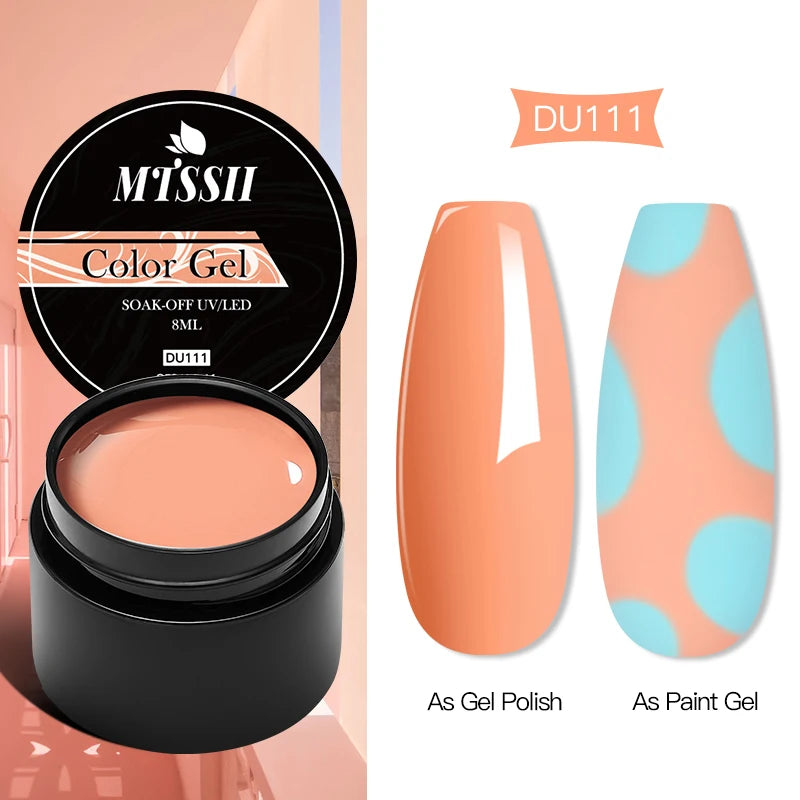 Mtssii 8ML Quick Extension Nail Gel Vernis Nude Milk White Gel Nail Polish UV Semi Permanent Nails Art For Manicure Tools.