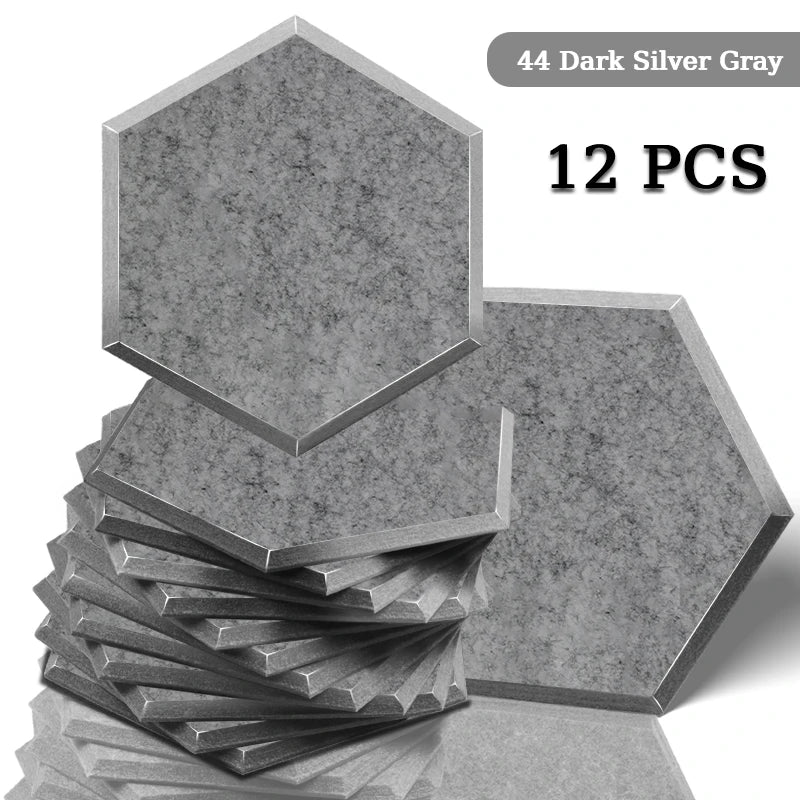 TOUO High Density Acoustic Panel 12pcs Soundproofing Panels Studio Acoustic Treatment Wall Sound Absorbing Bedroom Decoration