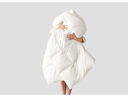 Goodnight Kiss 100% White Duck Down Comforter Lightweight Spring Autumn Blanket Quilt Soft Luxury Warm Winter Duvet Insert.