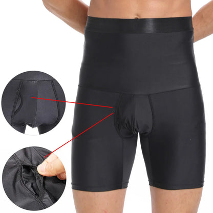 Männer Body Shaper Bauch-steuer Shorts Shapewear Bauch Gürtel Boxer Briefs Hohe Taille Abnehmen Unterwäsche Bein Kompression Höschen