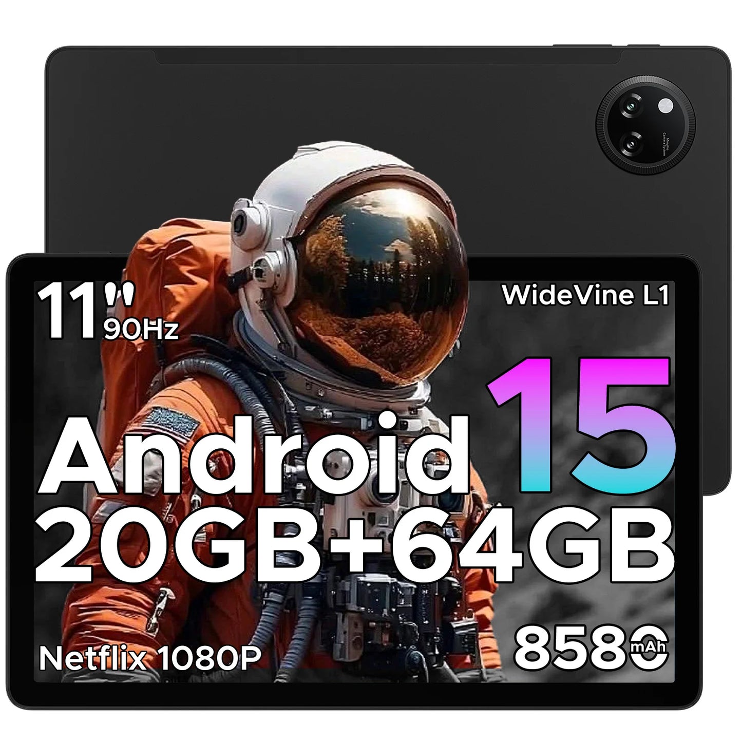 Doogee Tab A9+ Tablet Pc 11 Inch Android 15 20Gb Ram(4+16) 64Gb Rom 8580Mah Battery Dual Speakers Support Widevine L1 Tablet Pc.