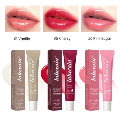3pcs/Kit Butter Moisturizing Lip Gloss Oil Jelly Lipgloss Liquid Lipstick Lip Tint Brown Sugar Crystal Lip Balm