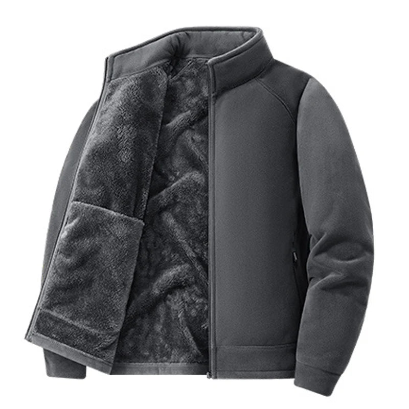 Winter Men Fleece Warm Jackets Mens Windproof Thick Jackets Parkas Coats Men Hooded Casual Outwear Jackets Male LZLLTT