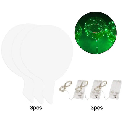 6 stücke 3 satz Transparent Party Glow Bobo Led Ball Leuchten Ballons Hochzeit Blase Ballon Hochzeit Geburtstag Dekoration einzigen
