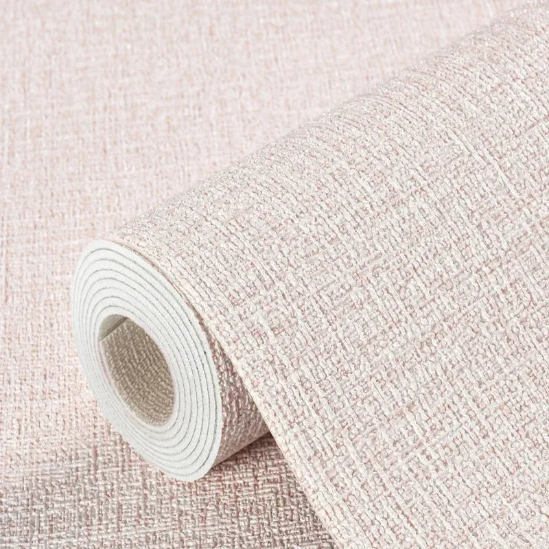 Selbstklebende 3D-Leinenschaum-PVC-verdickte wasserdichte Hintergrundwandrenovierungs-Tapete, Wandaufkleber für Schlafzimmer und Wohnzimmer