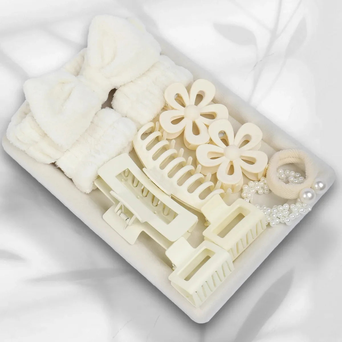 58-Piece Hair Accessories Set Butterfly End Hair Ties Shark Clip Flower Hair Grips Hair Bands Hair Accessories for Women Girls