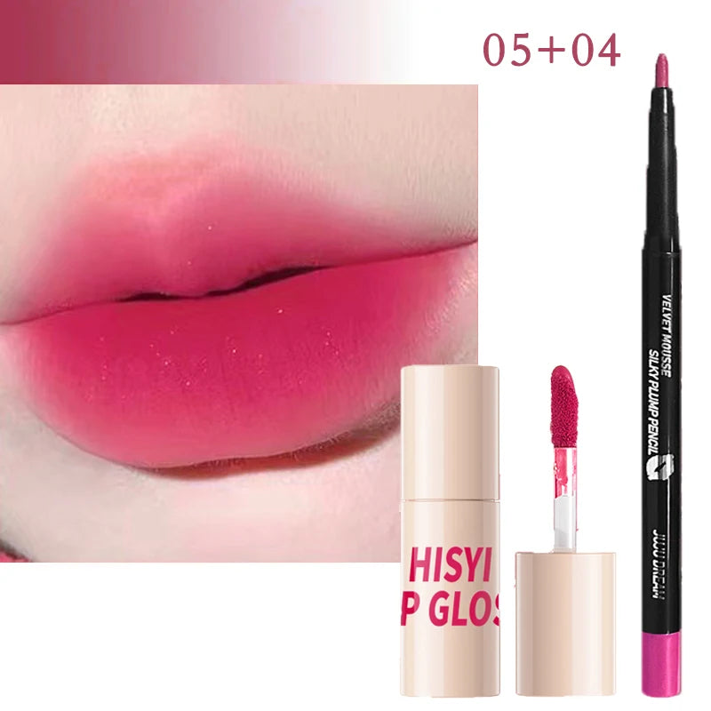 6 Colors Matte Velvet Lip Glaze, Natural Long-Lasting Highly Pigmented Lipstick, Portable Matte Finish Universal Lip Glaze Makeu.