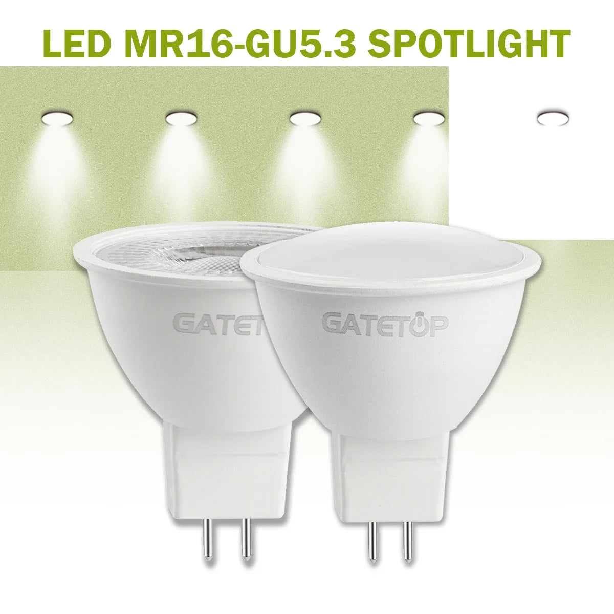 10PCS MR16 LED Strahler Birne GU5.3 Lampada AC 110V 220V 12V Bombillas Spot Licht Ersetzen Die 50W Halogen Lampe Hause Derection.