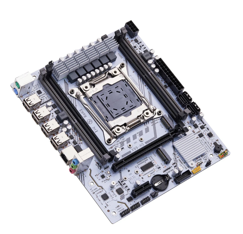 QIYIDA X99 Motherboard Set Kit Xeon LGA2011-3 E5 2680 V4 2x8gb=16GB DDR4 SATA PCI3.0 NVME M.2 X99H5 Gaming Computer.