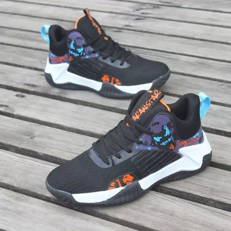 New Anti-Slip Men's Sneaker High Top Men's Basketball Shoes Luxury Comfortable Running Shoes Fashionable Versatile Casual Shoes