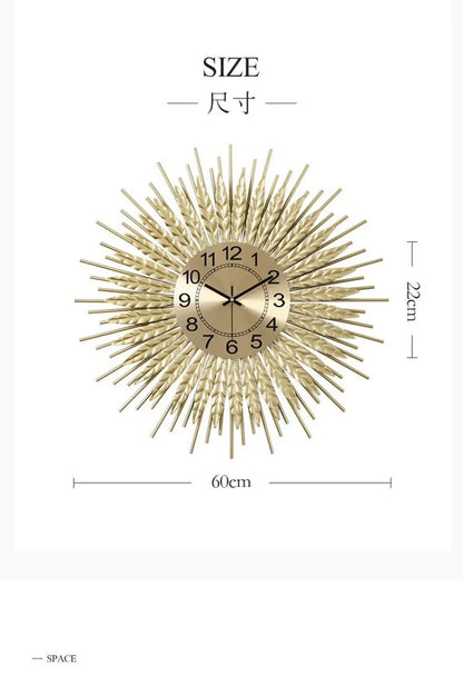 Weizen ohren uhren, Wohnzimmer wanduhren, die Ernte Wohlstand Gesundheit Glück Einheit Freundschaft Vitalität Hoffnung symbolisieren