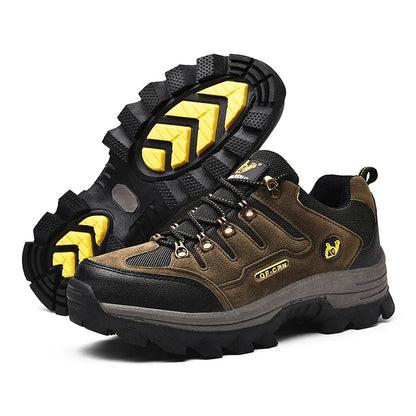 Winter Male Leather Casual Shoes Outdoor Summer Men Non Slip Lace Up Trekking Sneakers Winter Warm Cowboy Hiking Footwear Adult.