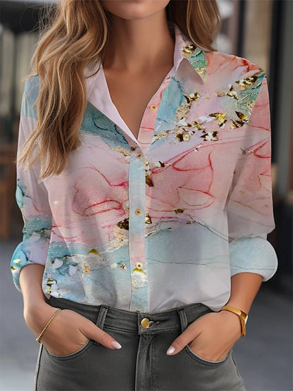 Elegant Shirt Women Fashion Temperament  Blouse Long Sleeve Shirt Women New Casual Shirt.