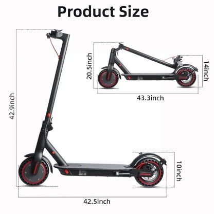 J-03 Electric scooter 350W peak power 36V10.4AH battery foldable electric scooters adults city travel portable E-type scooter.