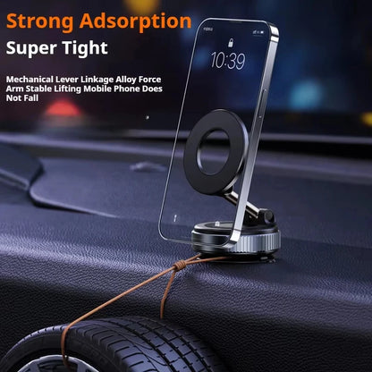 Xiaomi Magsafe Car Phone Holder Suction Cup Vacuum Magnetic Phone Stand 360° rotatable and Foldable Suction Cup Phone Holder.