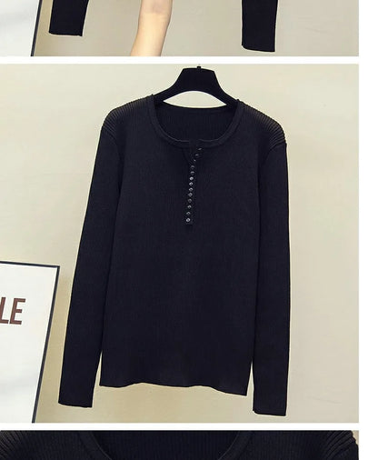 2026 gestrickte Frauen Pullover Taste V-ausschnitt Pullover Herbst Grundlegende Pullover für Weibliche Pullover Schlank Solide Bold Streifen Tops.