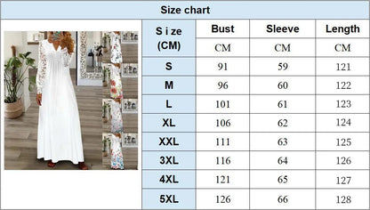 Frühjahr/Sommer Mode frauen Kurzarm Gedruckt Spitze Kleider Elegante frauen Weiß V-ausschnitt Slim Fit Party Lange vestidos.