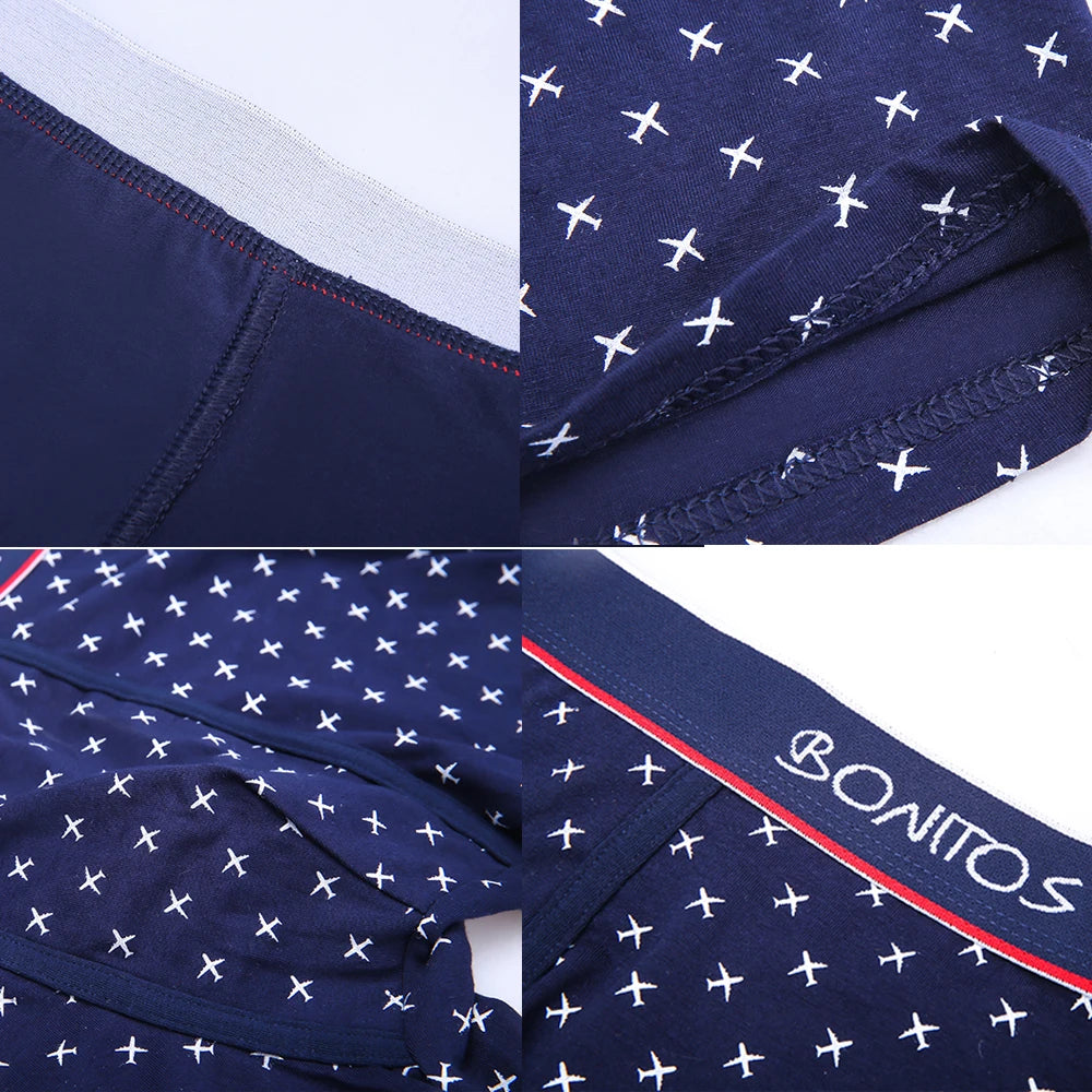 4 stücke Baumwolle Boxer Für Mann Unterwäsche Sexy Druck Schlüpfer der Männer Plus Größe Marken Camouflage Herren Unterhose Shorts