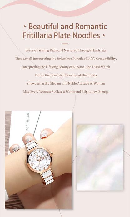 OLEVS Women's Wristwatch Luxury Brand Watch for Women Elegant Bracelet Waterproof Fashion Quartz Ladies Watches Reloj Para Mujer.