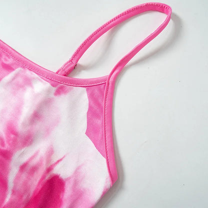 Gedruckt Spaghetti Hot Backless Maxi Kleid Frauen Mode Schlank Elegante Kontrast Patchwork Halter Kleider Herbst Lange DressZ