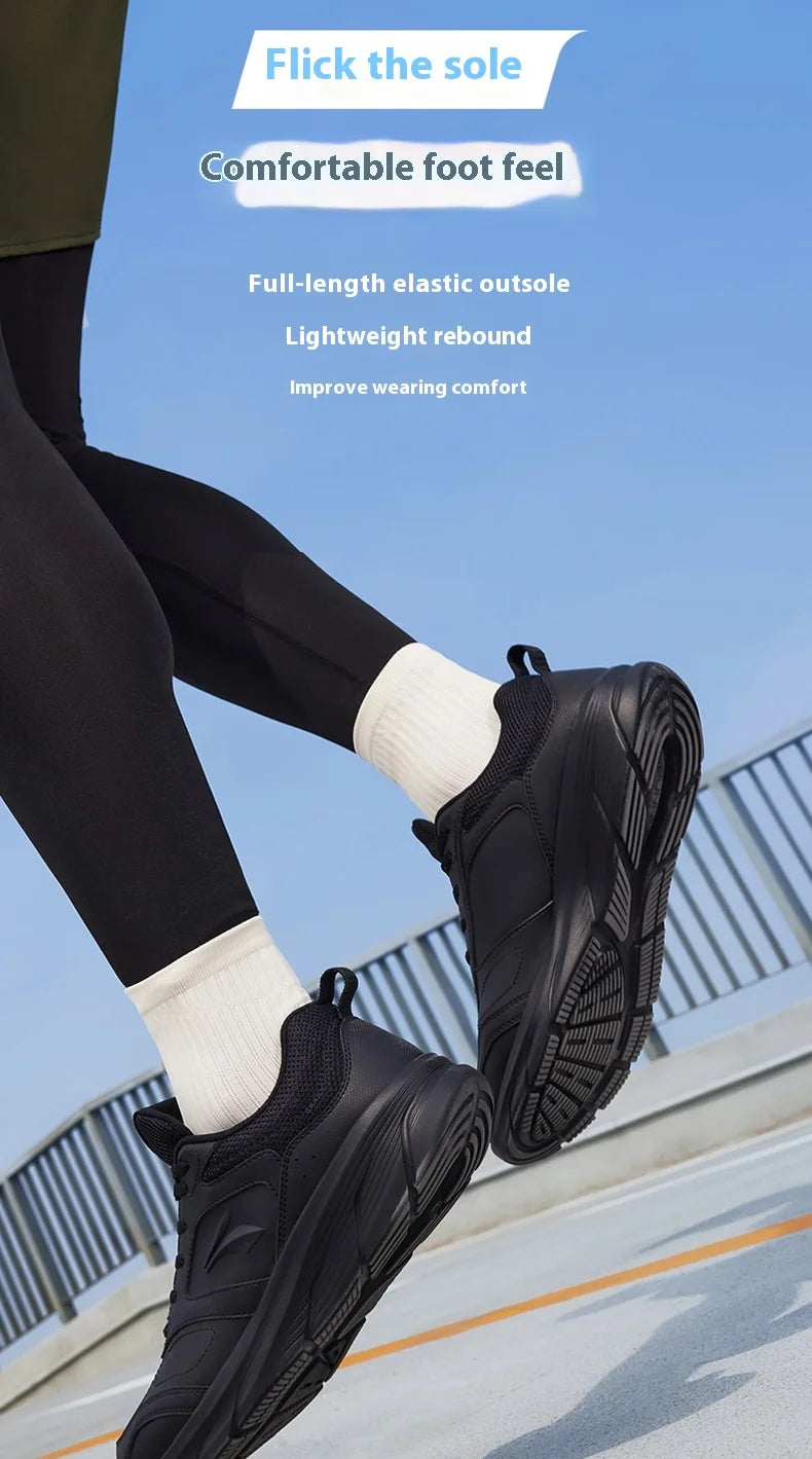 361 Degrees Men Running Shoes Lightweight Cushioning Leather Waterproof Casual Rebound Jogging Non-Slip Sneakers male 672432227.