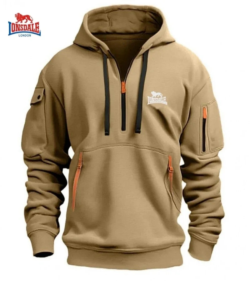 2024 Autumn Winter High Quality Dropped Shoulder Hooded Sweatshirt Men's Women's Plus Size Loose Pullover Fashion Sweatshirt.