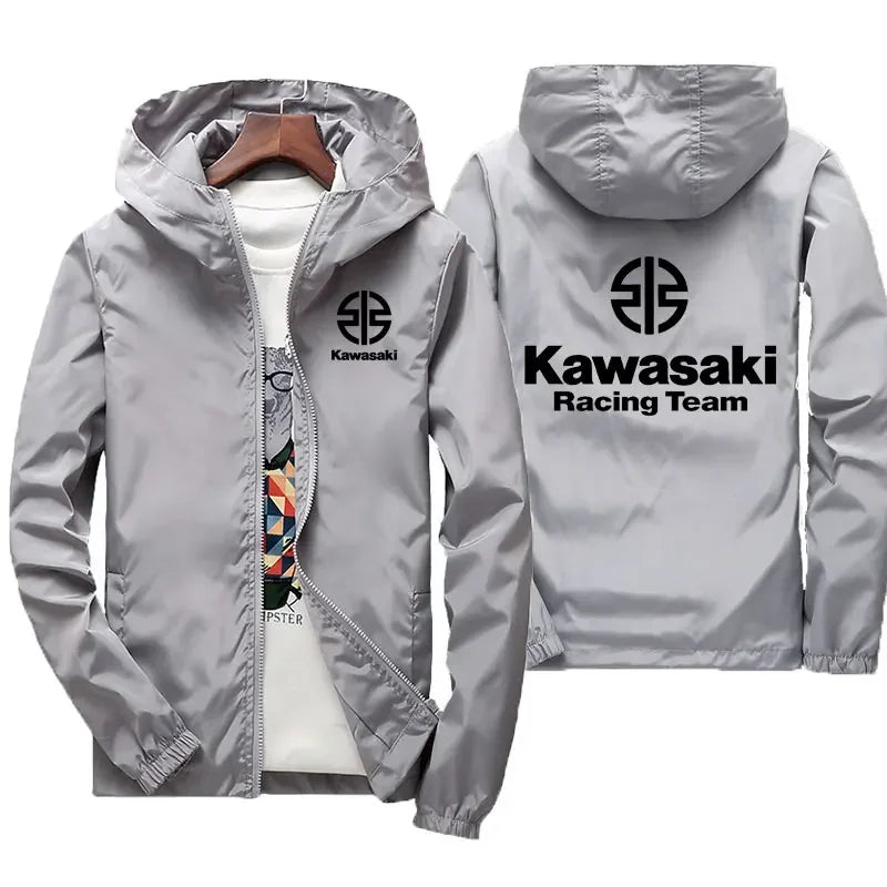 Kawasaki Logo Motorcycle Racing Team Men Jacket Coat Spring Autumn Women Jackets Clothes 2025 New Fashion Couple Clothing Coats.