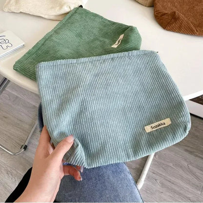 Fashion Women Sweet Cosmetic Bags Makeup Large Purse Bag Zipper Pouch Daily Corduro Outdoor Activities Travel Organiser 2024.