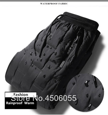 Winter Duck Down Pants Men Outdoor 8XL 7XL 6XL Plus Size Warm Padded Thicken Waterproof Thermal Trousers Windproof Male Jogger.