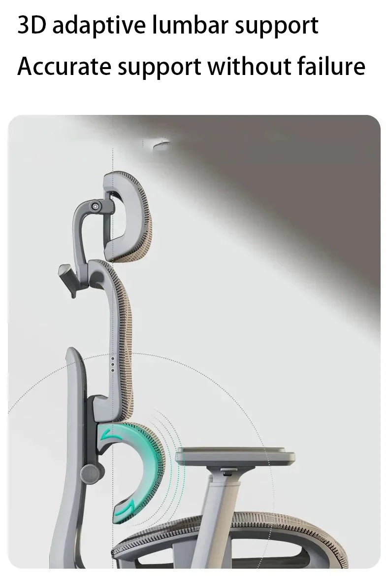 Verstellbare ergonomische Rückenlehne, Video-Gaming-Computerstuhl,