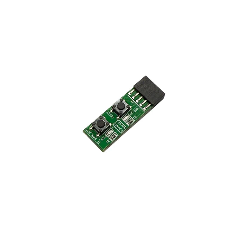 10Pin Reset / Power On/Off Switch Motherboard Adapter Card For Frequently Switch Testing Without Chassis For Desktop PC Computer.