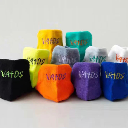 5 Pairs Men Bright Colored Ankle Socks Breathability Fashionable Casual Street Style Deodorizing Invisible Travel Running Socks.