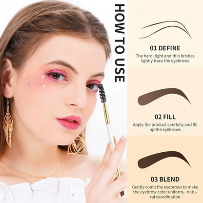 Docolor  Eyebrow Brush+Eyebrow Comb Beauty Eyebrow Brush Professional Makeup Brushes For Eye Brow Brush Eye Blending Brush.