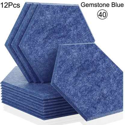 Hexagon 12 Pcs Sound Absorbing Panels Acoustic Wall Absorcion For Home Recording Studio Acoustic Insulator Door Sealing Strip