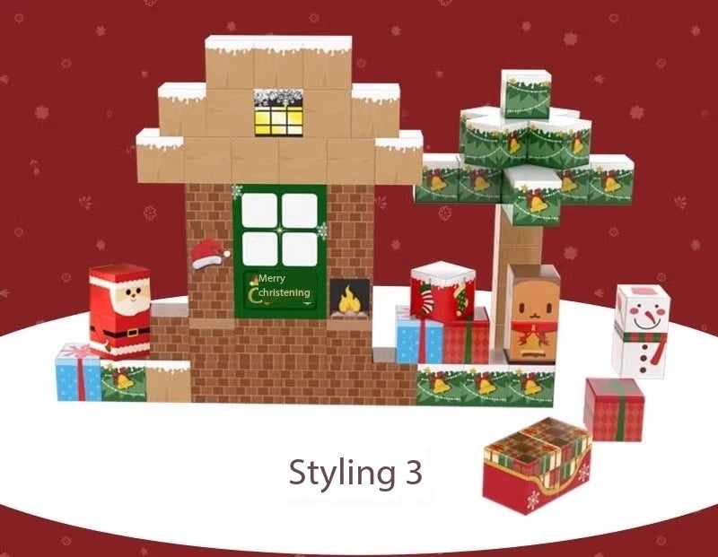 Christmas Gift Magnetic Building Blocks  STEM Educational Toys for KidsStem Montessori Stacking Cubes Construction Set.