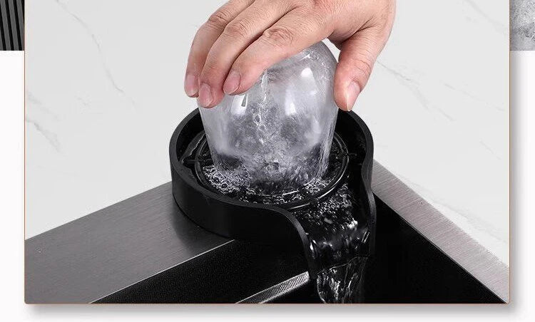 Gray Large Single Slot Stainless Steel Kitchen Sink Multifunctional Wash Dish Basin Nano Honeycomb Embossed Undermount Basin