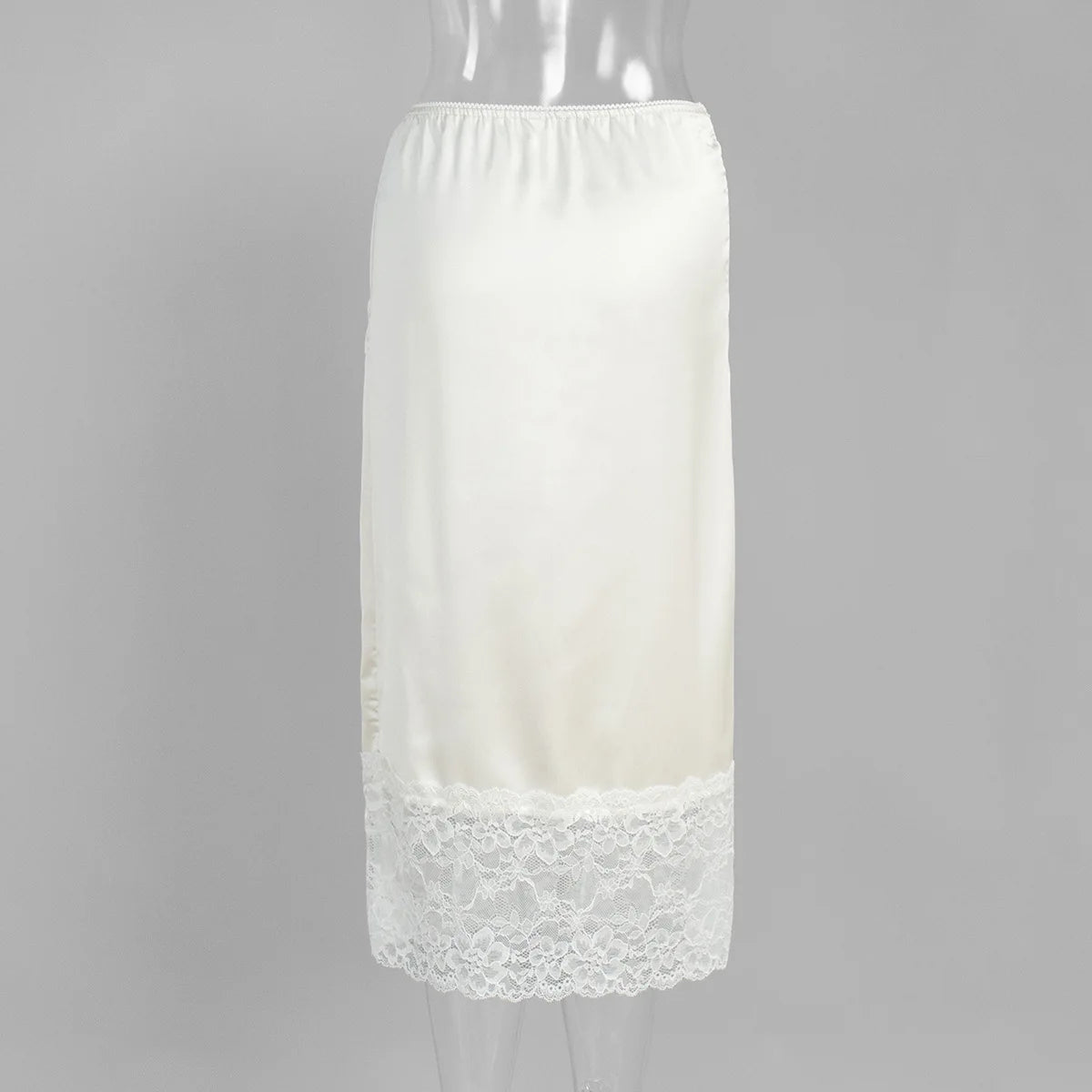 Tossy White Casual Lace Long Skirt For Women Slim High Waist Patchwork Elegant Commute Clothes Summer 2025 Female Maxi Skirt New.